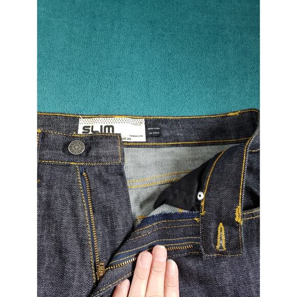 Topman Denim is Dead Jeans Size 28x30 Mens Blue Pants Stretch Slim Straight - Picture 7 of 14